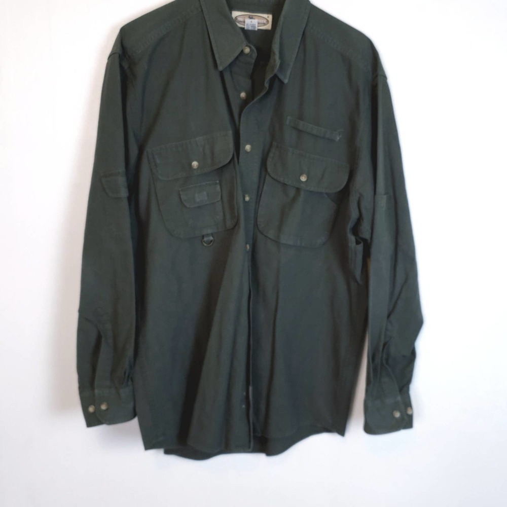 Moose Creek Olive Men's Button-down size L
